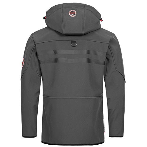 Geographical Norway Vantaa Chaqueta para Hombre Softshell Función Exterior Resistente al Agua (S, Grey)