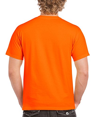 Gildan - Camisa para Hombre Naranja Naranja de Seguridad. S