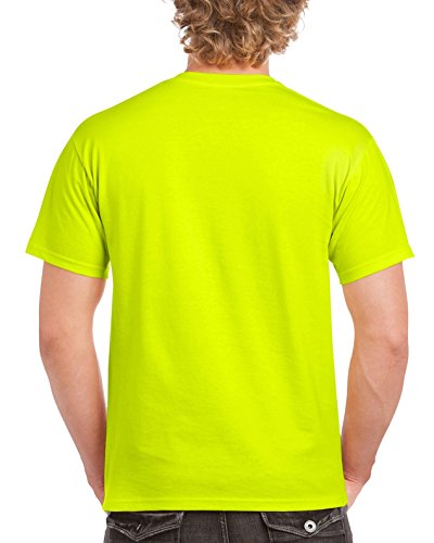 Gildan - Camisa para Hombre Verde Verde de Seguridad. S