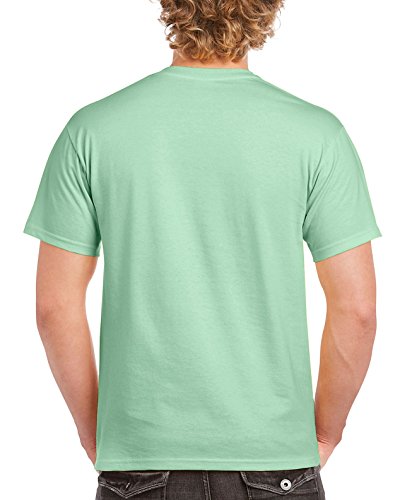 Gildan - Camisa para Hombre Verde Verde Menta S