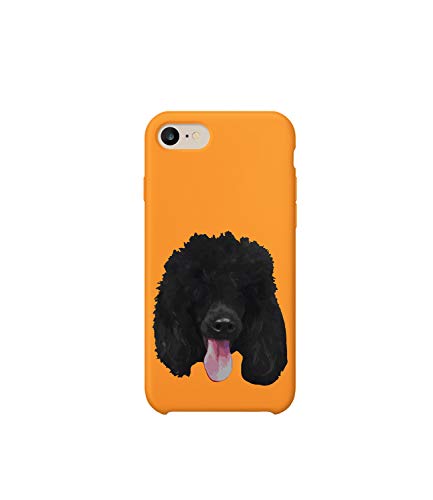 GlamourLab Frizzy Poodle Happy Dog Lover_R2649 Carcasa De Telefono Estuche Protector Case Cover Hard Plastic Compatible with For iPhone 7 Plus Novelty Present Birthday