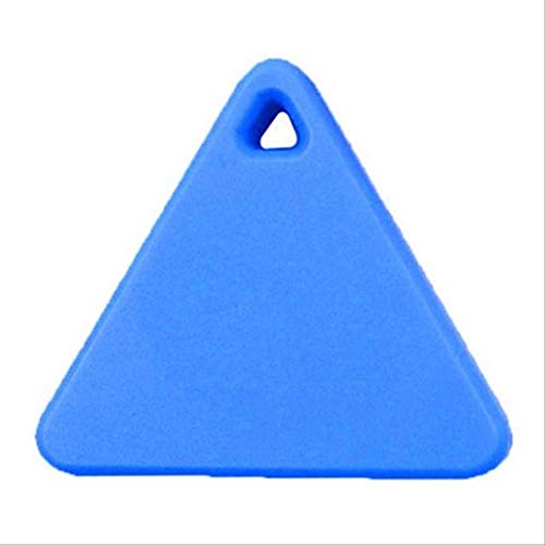 GOPW rastreador de Mascotas Inteligente Mini GPS localizador de Mascotas Impermeable rastreador de Bluetooth Triangular rastreador de Gatos múltiples Colores Azul