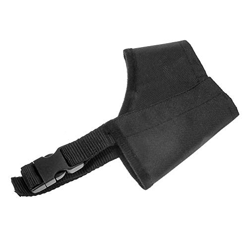 Gulunmun Ajustable Nylon Perro Mascota Seguridad Boca Boca Bozal Anti Mordida Masticar Negro-Negro, M,