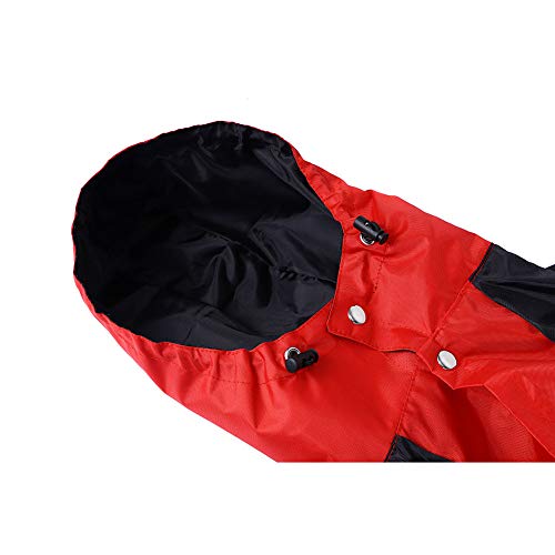 GZGZADMC - Chubasquero Impermeable para Perros de 4 Patas para Perros de tamaño Grande, con Capucha, para Golden Retriever Labrador Chihuahua Poodle Apparel