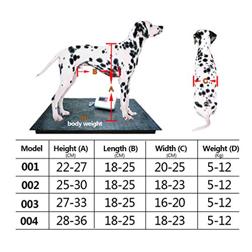 GZX-Dog Súper Ligero Silla De Ruedas para Perro 4 Ruedas Aleación De Aluminio Fácil Ensamble para Rehabilitación De Piernas para Perros Pequeños con Minusvalía Ser Aplicable 5-12KG