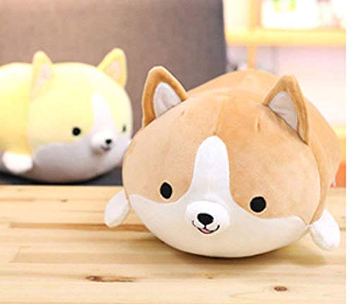 HAODEE Juguete Suave para bebé Multicolor, Almohada de Peluche de Anime muñeca Perro de Dibujos Animados Lindo Juguete Suave Perro Lindo Juguete de Peluche 35 Cm Gran Regalo