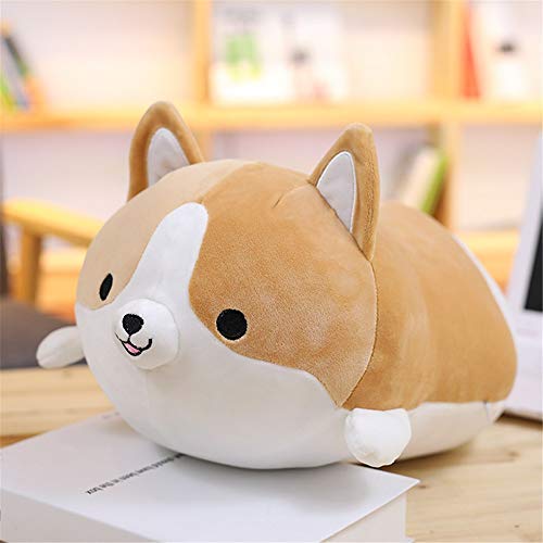 HAODEE Juguete Suave para bebé Multicolor, Almohada de Peluche de Anime muñeca Perro de Dibujos Animados Lindo Juguete Suave Perro Lindo Juguete de Peluche 35 Cm Gran Regalo