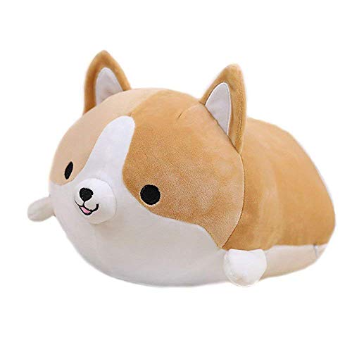 HAODEE Juguete Suave para bebé Multicolor, Almohada de Peluche de Anime muñeca Perro de Dibujos Animados Lindo Juguete Suave Perro Lindo Juguete de Peluche 35 Cm Gran Regalo