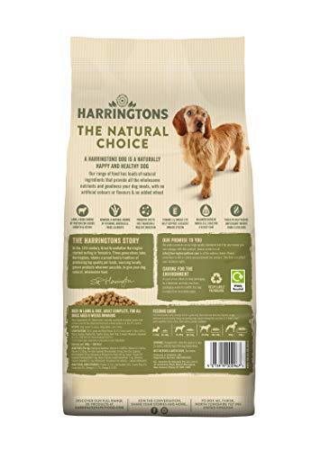 Harrington Complete - Comida para perros, mezcla seca de cordero y arroz, 2 kg - paquete de 4