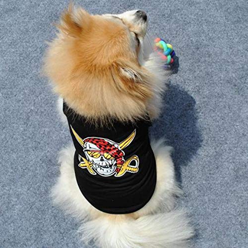 Hawkimin Chaleco para Mascotas Moderno y Cool Somme algodón Cachorros pequeño Gato Perro Ropa Camiseta Vestido Puppy Disfraz Chihuahua Teddy