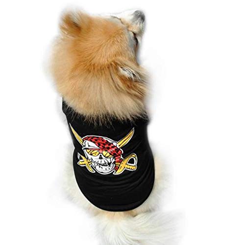 Hawkimin Chaleco para Mascotas Moderno y Cool Somme algodón Cachorros pequeño Gato Perro Ropa Camiseta Vestido Puppy Disfraz Chihuahua Teddy