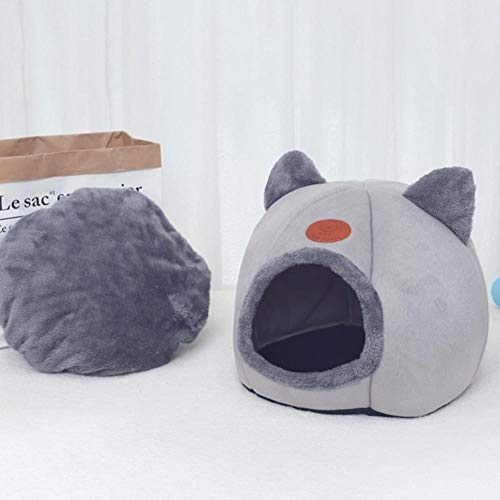 heirao4072 Nido De Gatos para Mascotas, Casa De Gato con Aislamiento Térmico De Invierno Nido De Gato De La Cueva del Gato, Cama Nido De Gato Suave, Cálida Y Cómoda, Forma Linda