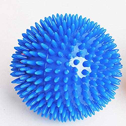 HHSM - Pelota para Perro con Pinchos para Perros Grandes Golden Retriever, Juguete de Limpieza de Dientes para Masticar con Sonido superelástico, 11 cm