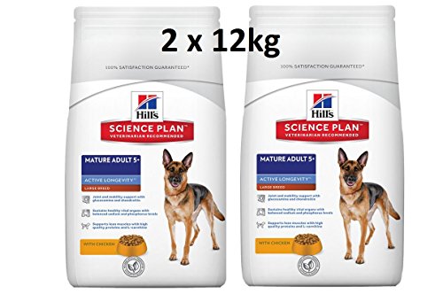 Hills Canine Mature Adult Senior Large Breed 2 x 12 kg comida para perros