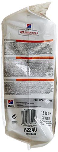 Hill`s Science Plan Alimento para Gatos Adultos Jóvenes VetEssencials - 2 Paquetes de 1500 gr - Totale: 3000 gr