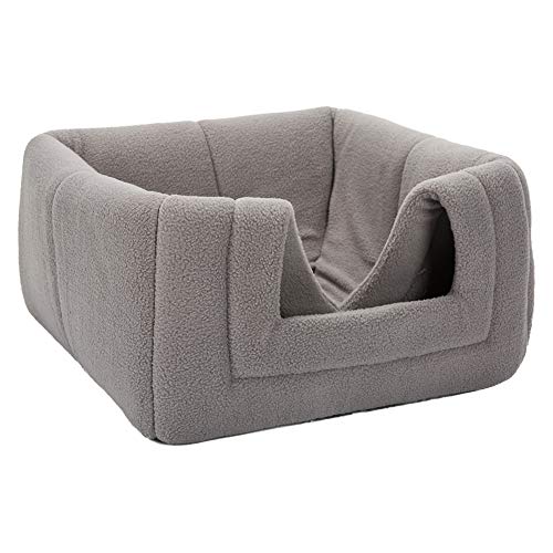 Hollypet Auto-Calentamiento 2-in-1 Casa cómoda Plegable de la Tienda de la Cama del Gato del Animal doméstico del triángulo