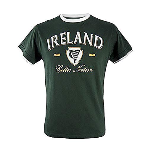 Hombres Irlanda Celtic Nation Camiseta (Grande)