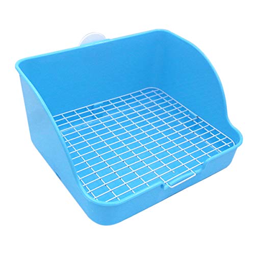 HongYH Pet Small Rat Toilet, Square Potty Entrenador Corner Litter Bedding Box Pet Pan para Small Animal/Rabbit/Conejillo de Indias/galesaur/Huron (Color Aleatorio)