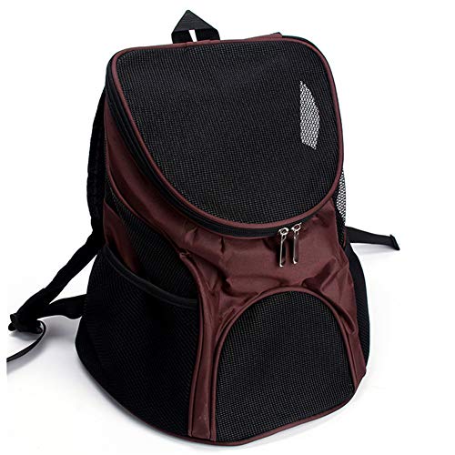 HuaXX Mochila para Perros Bolso para Perro Perro Mochila Portador Perro Bolso Bolsa de Viaje Pequeño Perro Perro de compañía Brown