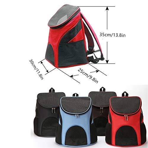 HuaXX Mochila para Perros Bolso para Perro Perro Mochila Portador Perro Bolso Bolsa de Viaje Pequeño Perro Perro de compañía Brown