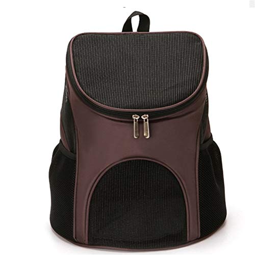 HuaXX Mochila para Perros Bolso para Perro Perro Mochila Portador Perro Bolso Bolsa de Viaje Pequeño Perro Perro de compañía Brown