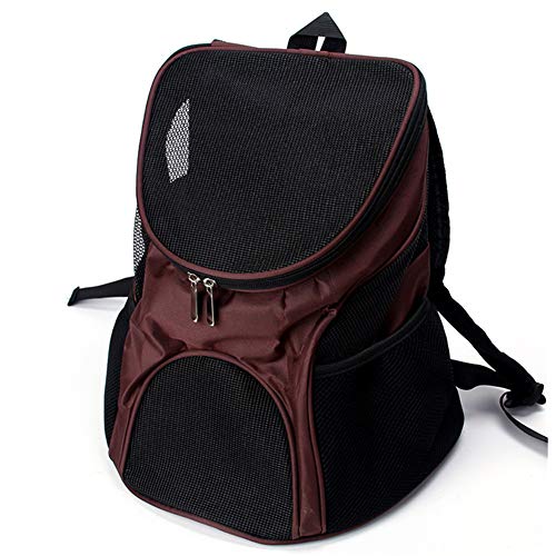 HuaXX Mochila para Perros Bolso para Perro Perro Mochila Portador Perro Bolso Bolsa de Viaje Pequeño Perro Perro de compañía Brown