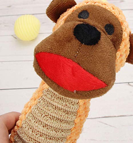 Huishuo Juguete para Mascotas Maíz Velvet Sound Peluche Juguete Perro Juguete Mono