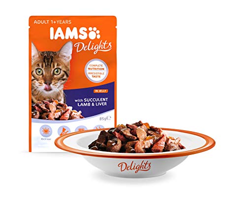 IAMS Delights Gato Adulto Colección Tierra y Mar en Gelatina [1,02 kg]