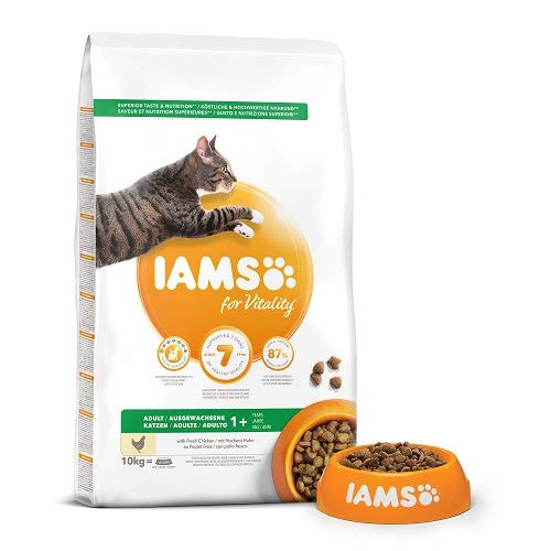 IAMS for Vitality Alimento para Gato Adulto con pollo fresco [10 kg]