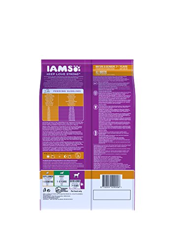 IAMS for Vitality Alimento para Perros Pequeños y Medianos de Edad Avanzada con pollo fresco [12 kg]