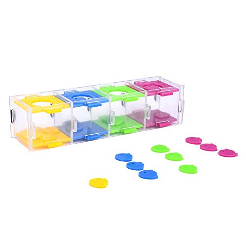 Ichiias Parrots Toy Colorful Birds Interesting Inteligencia Entrenamiento Interactivo Jugar Puzzle Toy