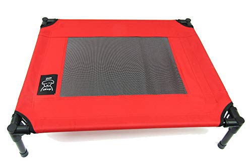 iNap - Cama elevada para perros, cuna, con estructura de acero