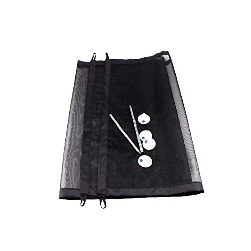 IUwnHceE Gato Cerca Y del Animal Doméstico Plegable Puerta De Caja Fuerte De Aislamiento De Seguridad Valla De Red Malla Protectora Negro 1ponga 110cm