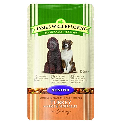 James Wellbeloved - Bolsas para Perros (10 Unidades, 150 g), diseño de Pavo y arroz