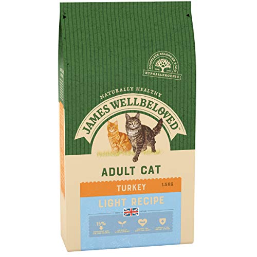 James Wellbeloved Turkey and Rice Light Dry Cat Food 1.5 Kg