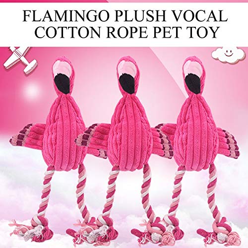 JiChuio Creadora del Flamenco Juguetes de Peluche de Algodã³n Cuerda para Mascotas Perros de mascar de Formaciã³n Juguetes casa