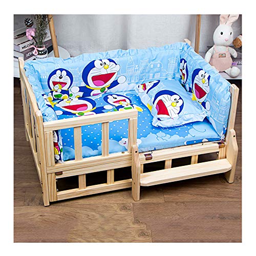 Jieqiong Cama de Perro, Cojín de Cama Lavable para Jaula de Perro Camas para Perros al Aire Libre para Cama para Mascotas Small Golden Dogs Teddy Golden Retriever,C,S