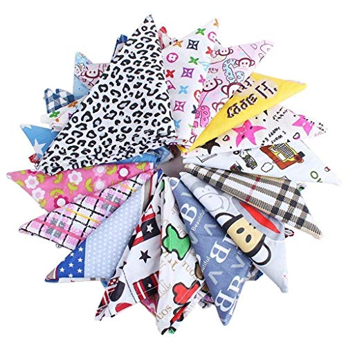 JMAKI Mascota Perro Gato Pañuelo,Eco-Friendly Good Morning Handsome I Love U Triangle Pet Scarf Dog Bandana Pet Collars,Soft Head Scarfs Accessories Pet Bib Pet Supplies