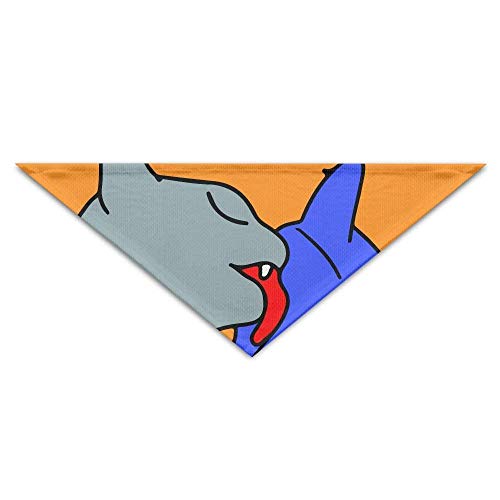 JMAKI Mascota Perro Gato Pañuelo,Eco-Friendly I Love You Cartoon Cat Triangle Pet Scarf Dog Bandana Pet Collars,Soft Head Scarfs Accessories Pet Bib Pet Supplies