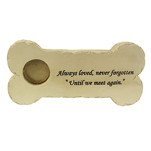 Jnzr Pet Memorial, Forma de Hueso de Perro o Gato Tombstone, simpatía, Don pensativo Mascota para los Amigos Que perdió Estimado Canina o Felina