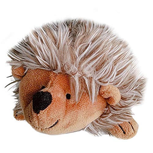 Juguete de peluche para perro LONUO, juguete de peluche muy suave, erizo de piel sintética, juguete de peluche, para entrenamiento de mordeduras, para perro, cachorro, color marrón