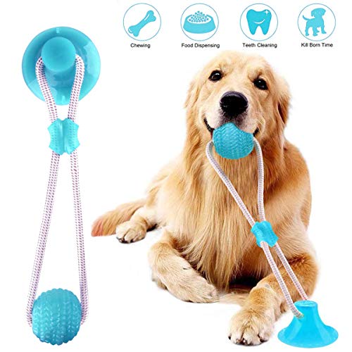 Juguete de succión Cayenne para perros, juguete para tirar, juguete para perros, juguetes multifunción, para perros, con ventosa resistente a masticar, juguete para perro para molar