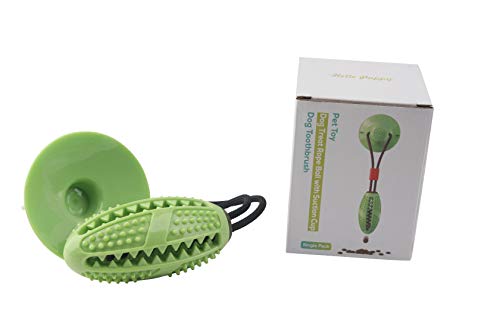 Juguete multifuncional para perros, pelota de masticar con ventosa y cuerda, cepillo de dientes de perro, rebobinador del perro, bola con ventosa resistente y duradero del mordedor de perro