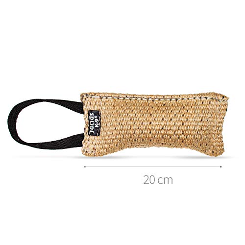 Julius-K9 18120 Tug Jute 20 cm x 4 cm - 1 Handle, Un tamaño