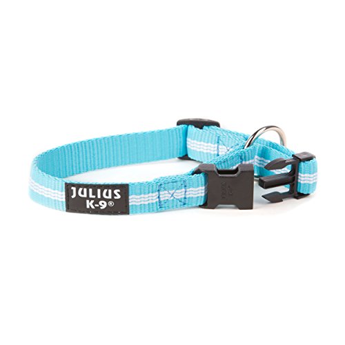 Julius-K9 216HB-IDC-NL-AM Collar de Correas Tubulares IDC, 19 mm x 27-42 cm, Aguamarina