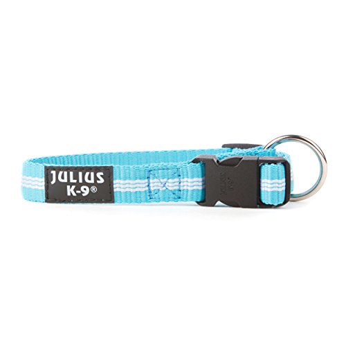 Julius-K9 216HB-IDC-NL-AM Collar de Correas Tubulares IDC, 19 mm x 27-42 cm, Aguamarina