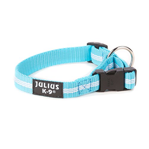 Julius-K9 216HB-IDC-NL-AM Collar de Correas Tubulares IDC, 19 mm x 27-42 cm, Aguamarina