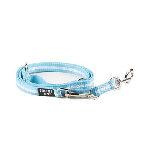 Julius-K9 Correa Tubular de IDC para Perros, Ajustable, 2.2 M x 19 mm, Aguamarina, Aquamarine