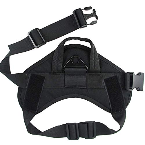 JW-online Arneses tácticos para Patrulla Militar K9 Perro Perro Collar de Perro de Trabajo Chaleco arnés con Suministros de contexto de Servicio Perros,MCP,L