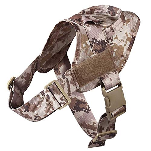 JW-online Arneses tácticos para Patrulla Militar K9 Perro Perro Collar de Perro de Trabajo Chaleco arnés con Suministros de contexto de Servicio Perros,SDC,L